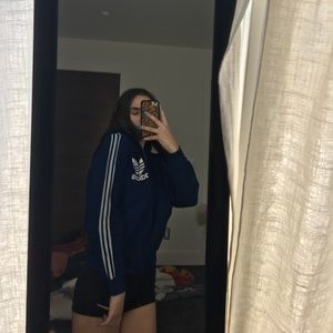 Blue adidas zip up